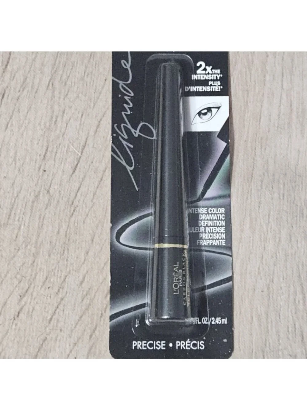 L'Oreal Paris Telescopic Precision Liquid Eyeliner, 835 Carbon Black Lot Of 2